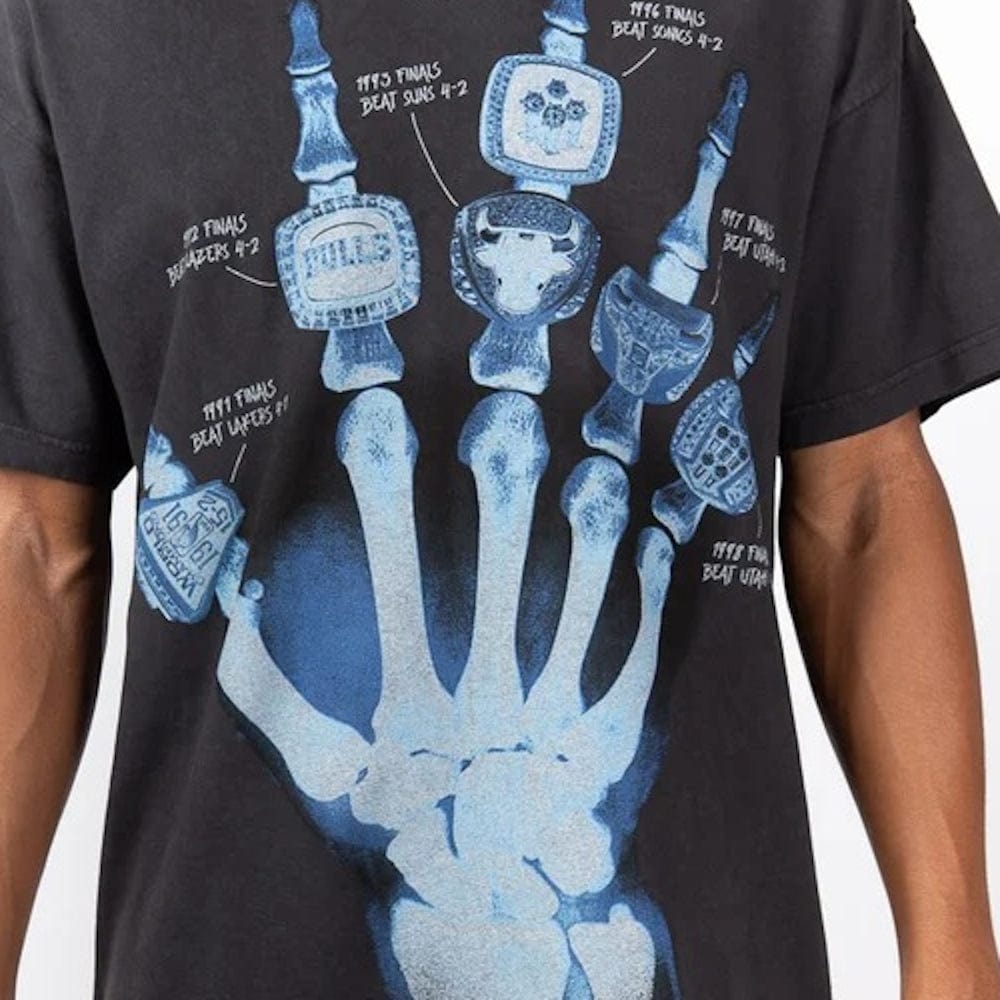 Mitchell & Ness X Ray Tee Chicago Bulls - Faded Black