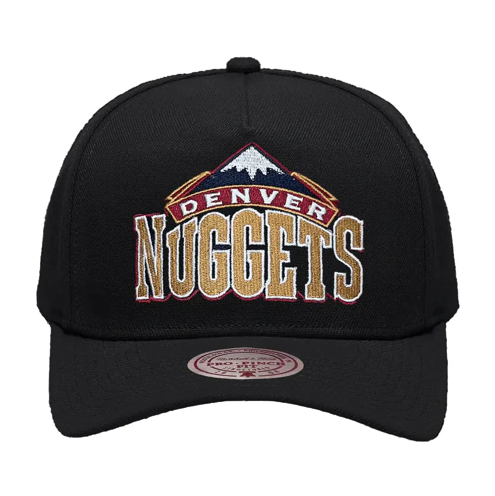 Mitchell & Ness Evergreen Team Pro Pinch Snapback Denver Nuggets - Black