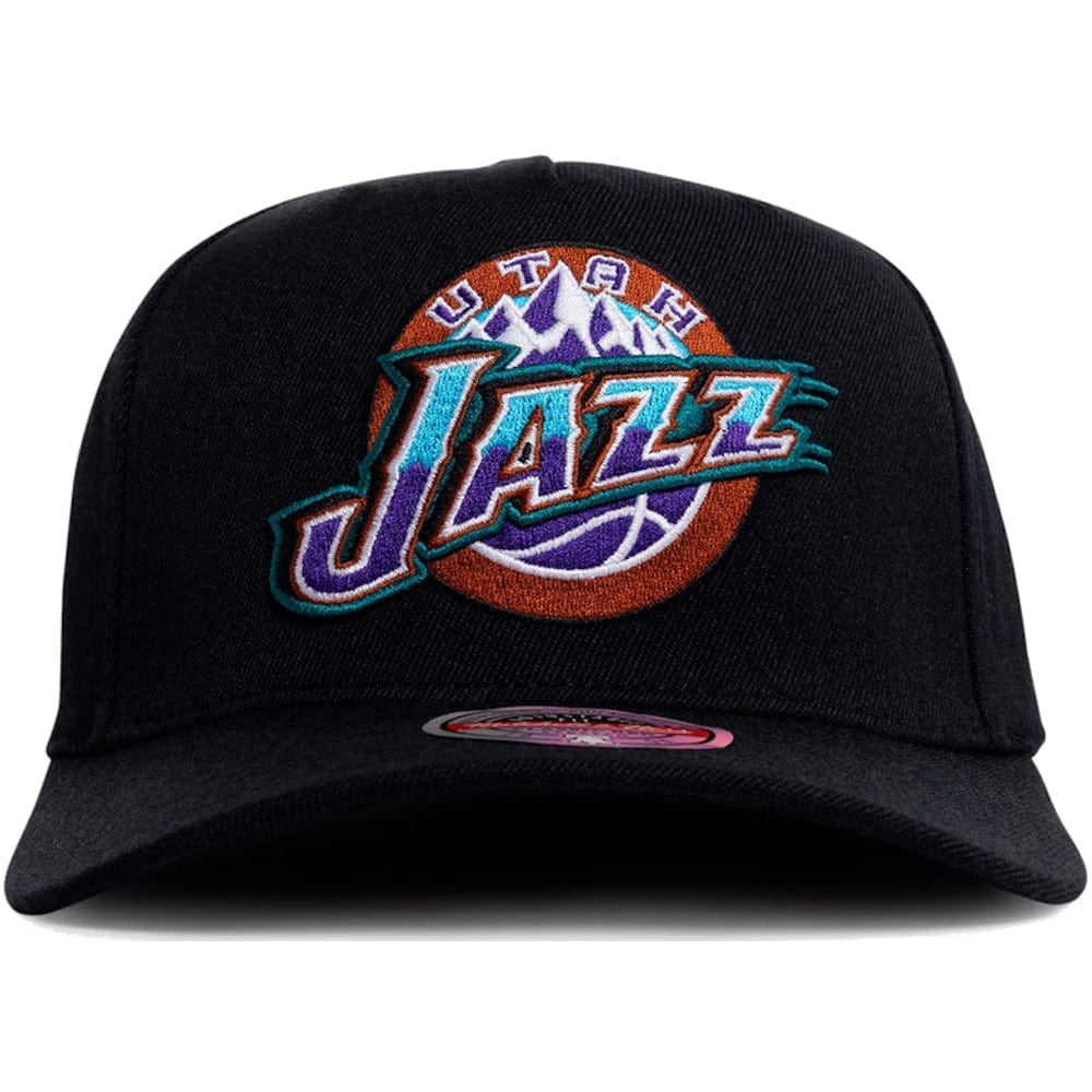 Mitchell & Ness Team Logo Classic Redline Stretch Snapback Utah Jazz - Black