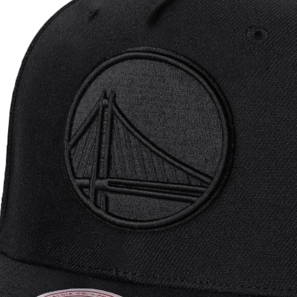 Mitchell & Ness Team Logo MVP Snapback Golden State Warriors - Black / Black