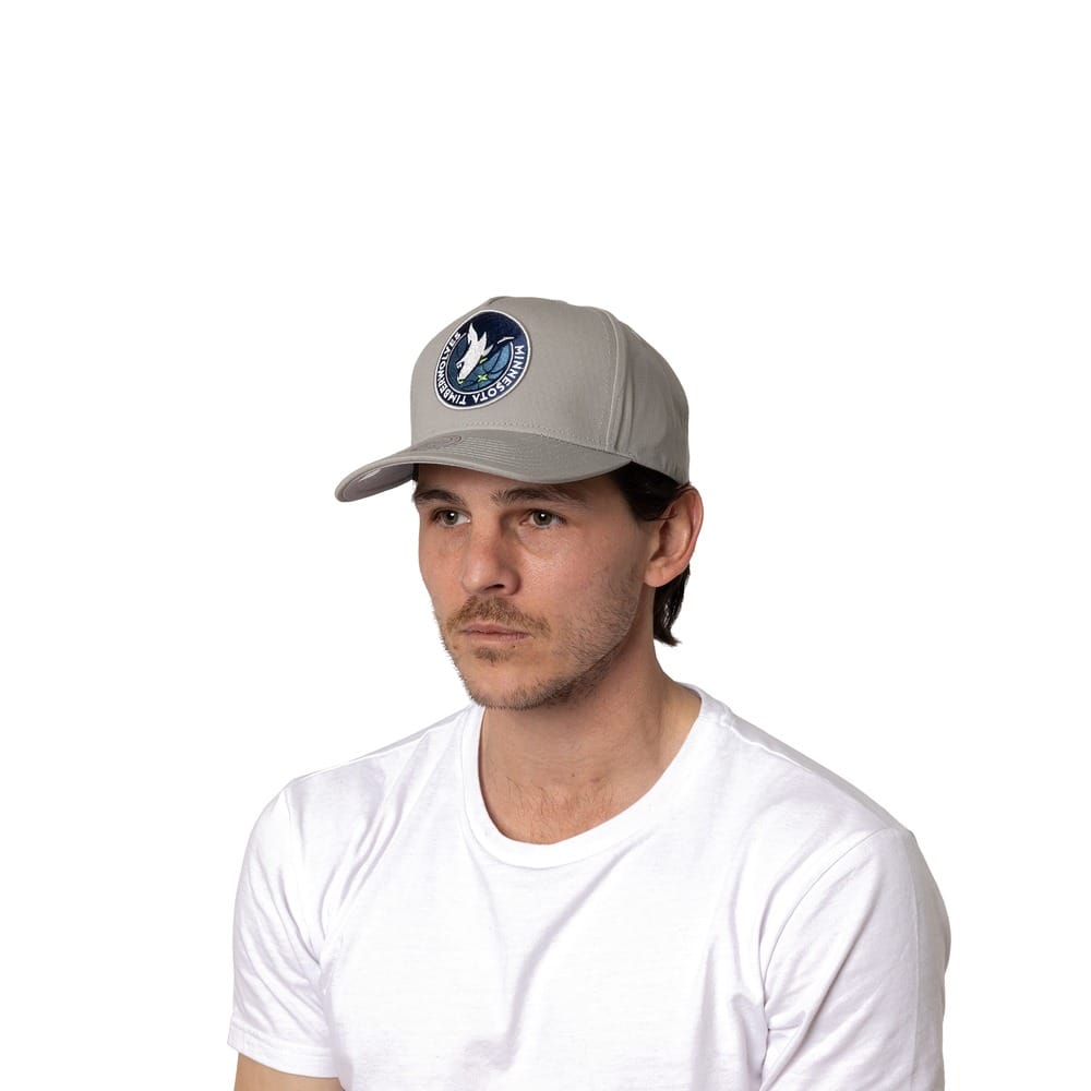 Mitchell & Ness Upside Down Logo Pro Pinch Snapback Minnesota Timberwolves - Grey