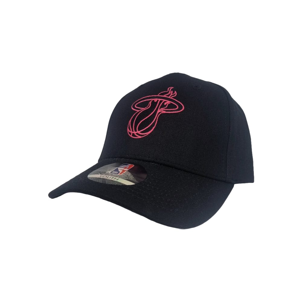 NBA Essentials Youth Neon Pinch Panel Snapback Miami Heat - Black