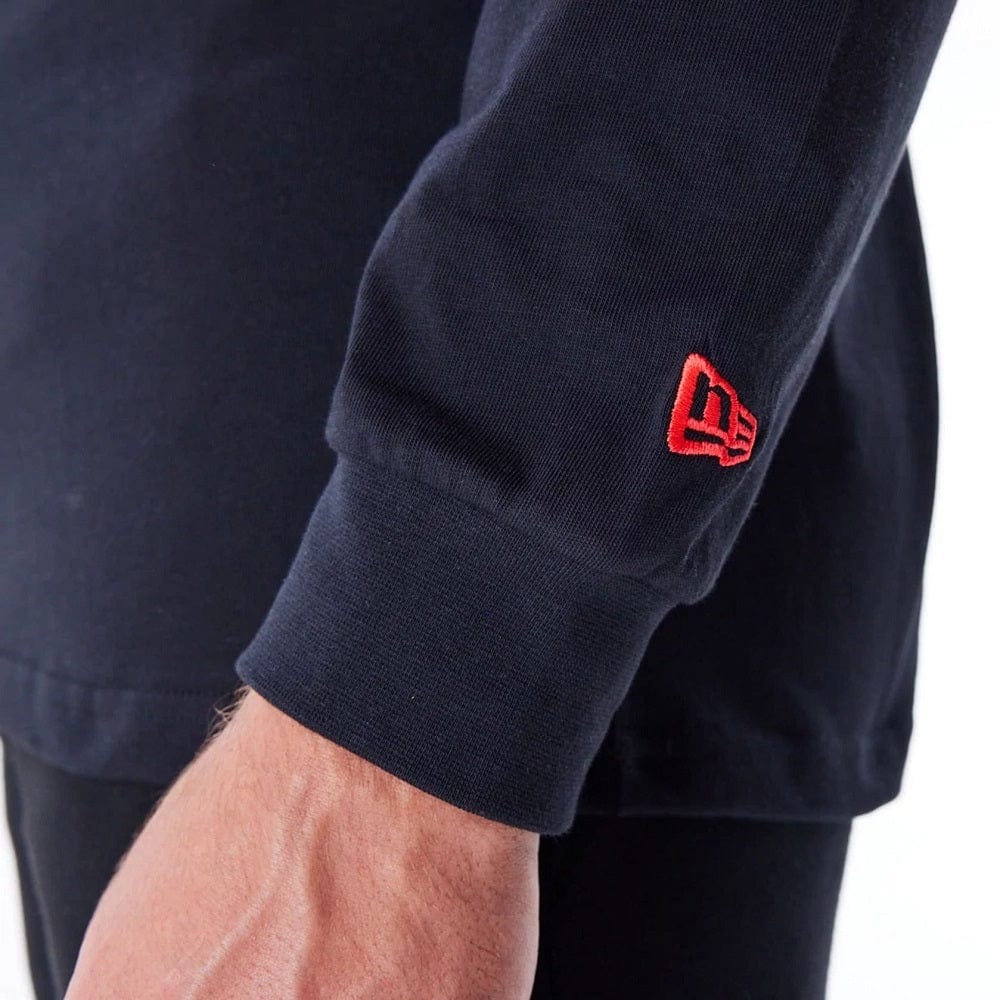 New Era Flag Flame Long Sleeve Tee - Black