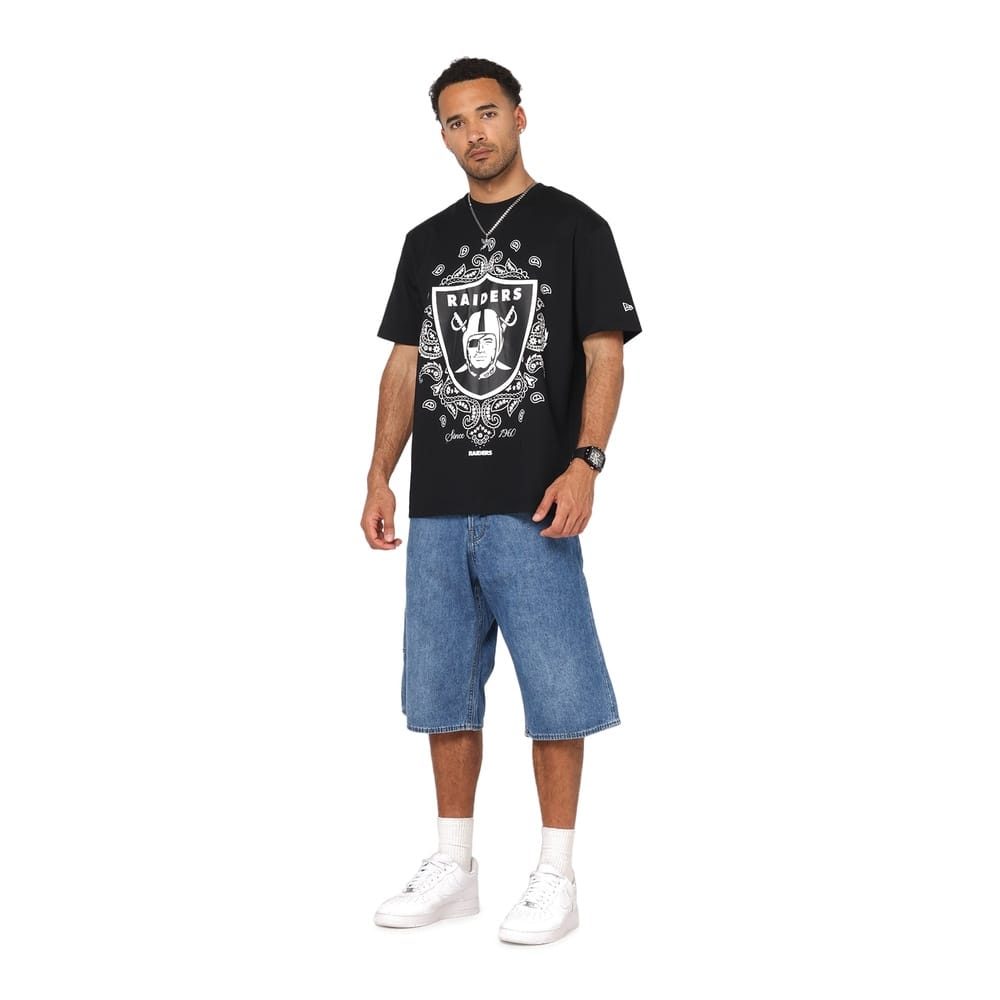 New Era Las Vegas Raiders Oversized Fence Tee - Black