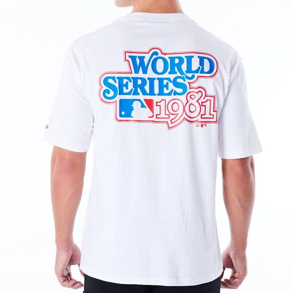 New Era MLB World Series Oversized Tee Los Angeles Dodgers - White