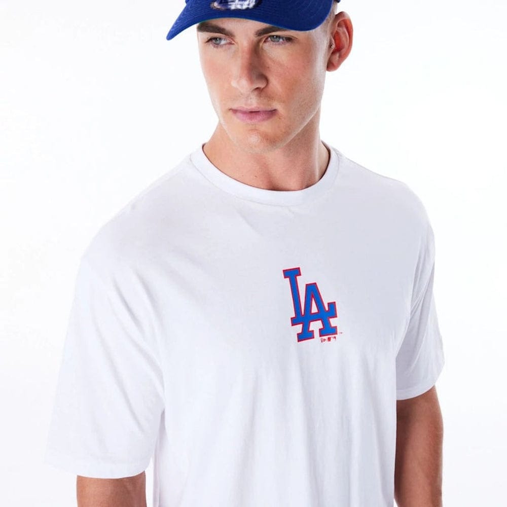 New Era MLB World Series Oversized Tee Los Angeles Dodgers - White