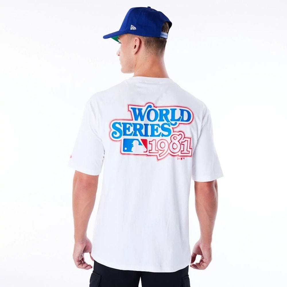 New Era MLB World Series Oversized Tee Los Angeles Dodgers - White