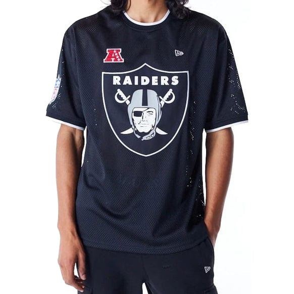 New Era NFL Oversized Mesh Tee Las Vegas Raiders - Black