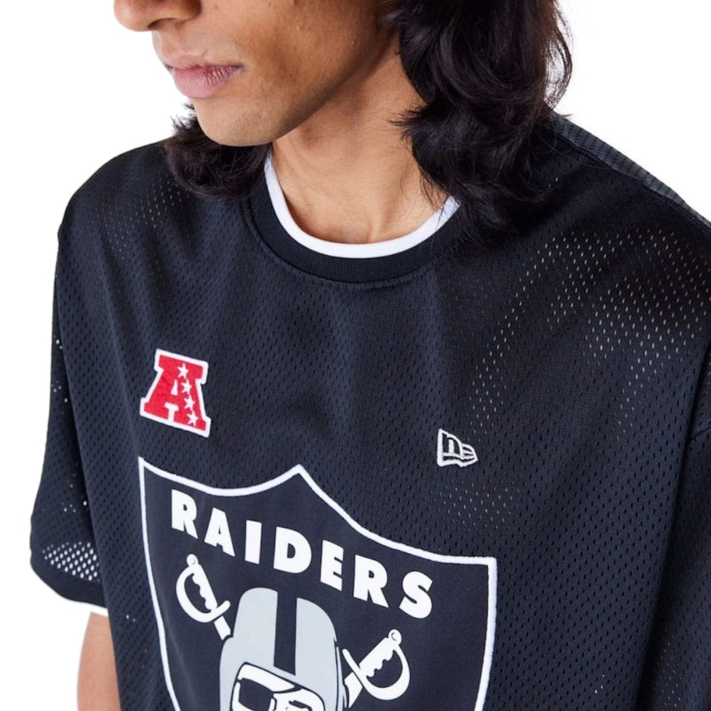 New Era NFL Oversized Mesh Tee Las Vegas Raiders - Black