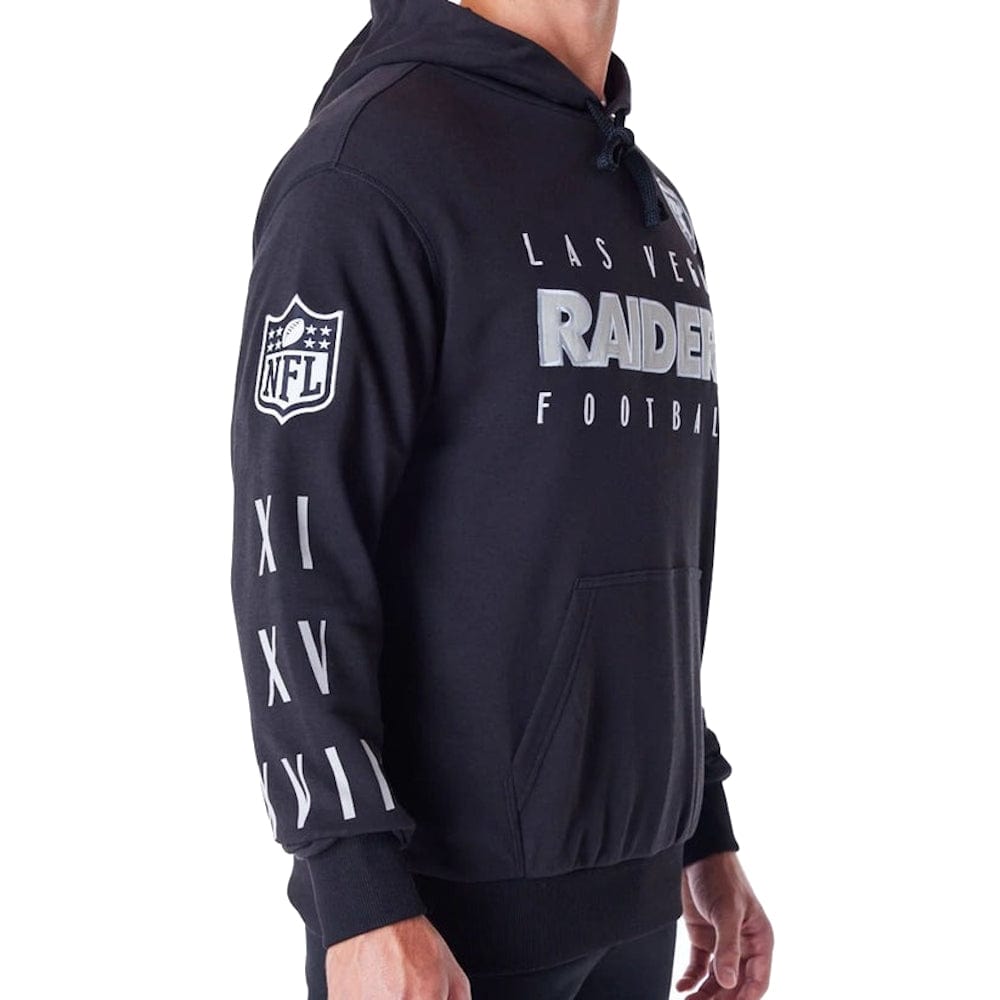New Era NFL Patch Oversized Hoodie Las Vegas Raiders - Black