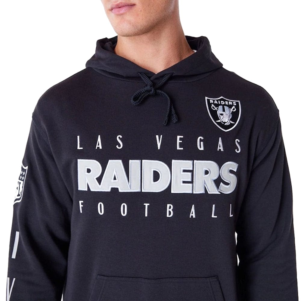 New Era NFL Patch Oversized Hoodie Las Vegas Raiders - Black