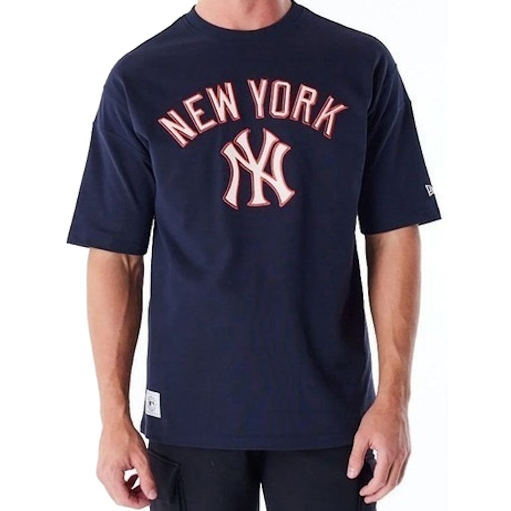 New Era Rib Infill Oversized Tee New York Yankees - Navy