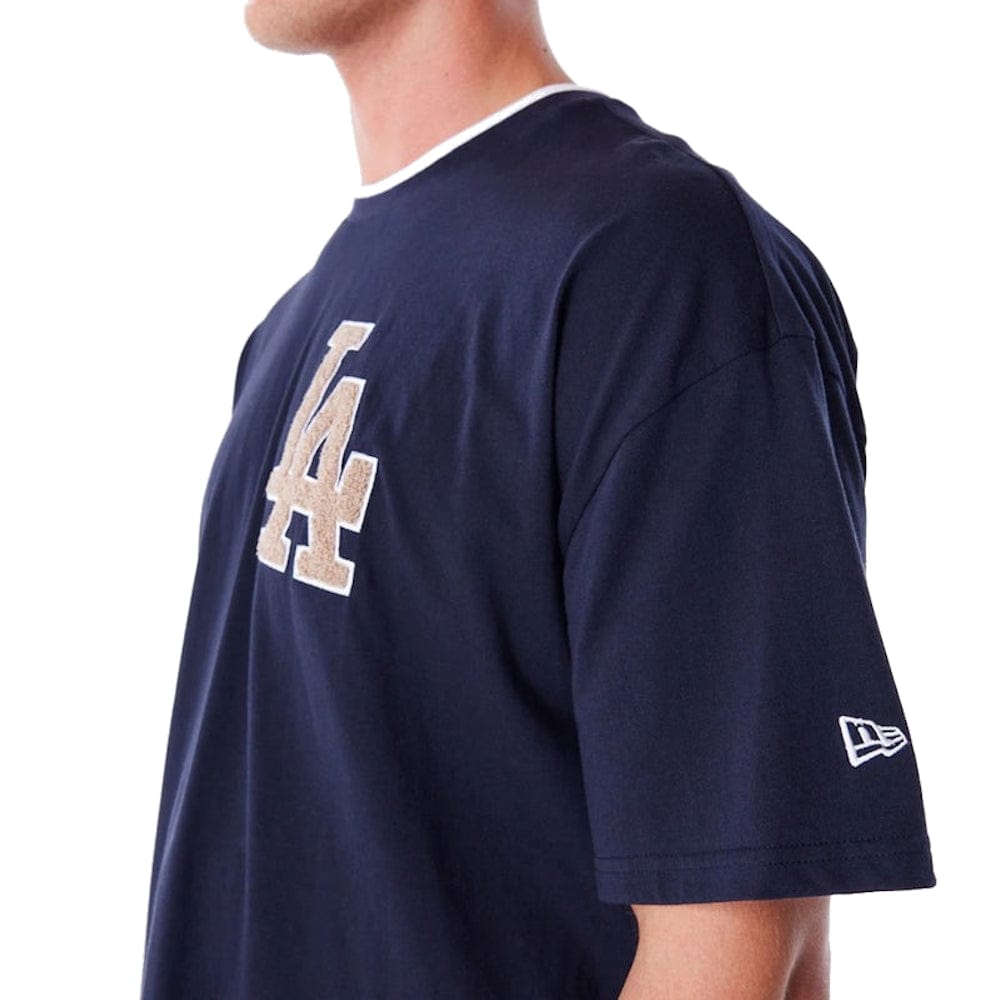 New Era World Series Drop Shoulder Tee Los Angeles Dodgers - Navy