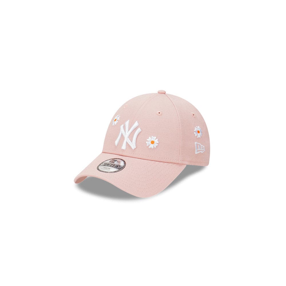 New Era Childrens 9FORTY Daisy Strapback New York Yankees - Pink Rouge / White