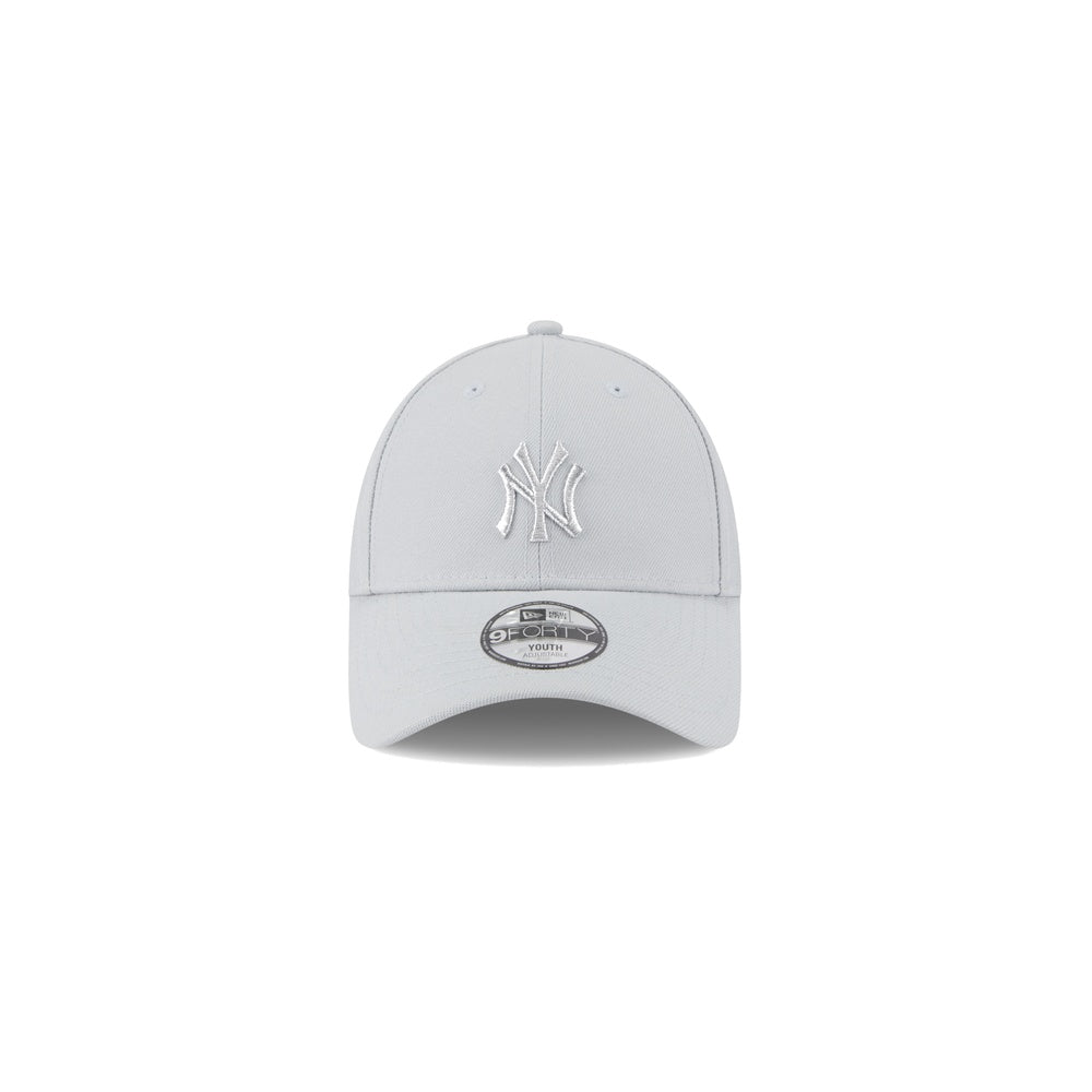 New Era Youth 9FORTY Metallic Strapback New York Yankees - Grey
