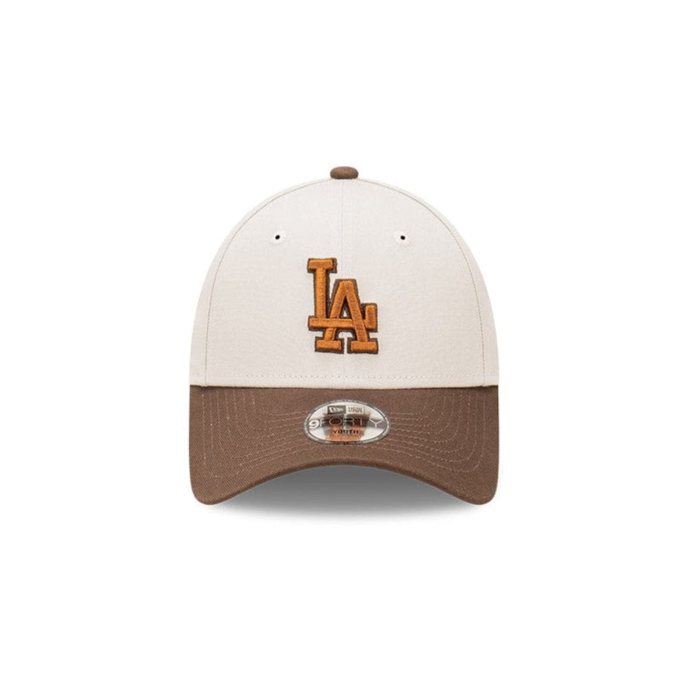 New Era Youth Caramel Wafer Snapback Los Angeles Dodgers - Stone / Walnut