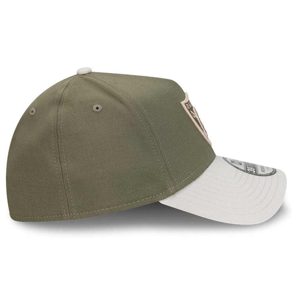 New Era 39THIRTY A-Frame Stretch Fit Cap Las Vegas Raiders - New Olive / Vintage Stone