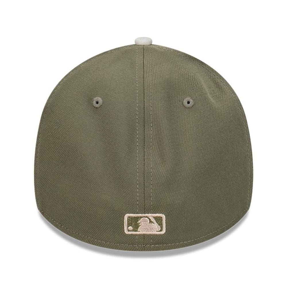 New Era 39THIRTY A-Frame Stretch Fit Cap Los Angeles Dodgers - New Olive / Vintage Stone
