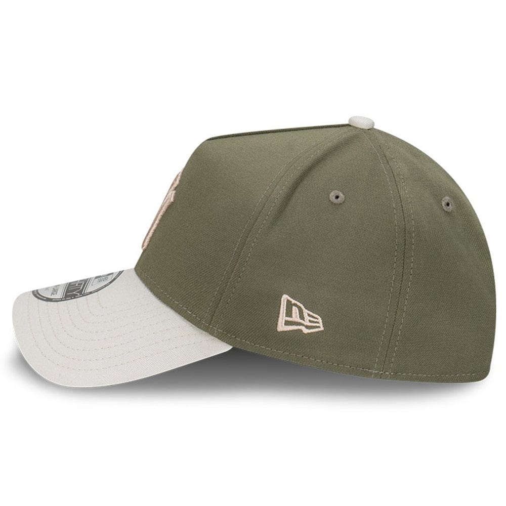 New Era 39THIRTY A-Frame Stretch Fit Cap New York Yankees - New Olive / Vintage Stone
