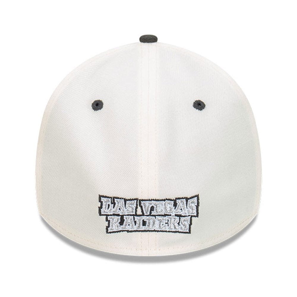 New Era 39THIRTY Cut N Paste A-Frame Stretch Fit Cap Las Vegas Raiders - Chrome White / Black