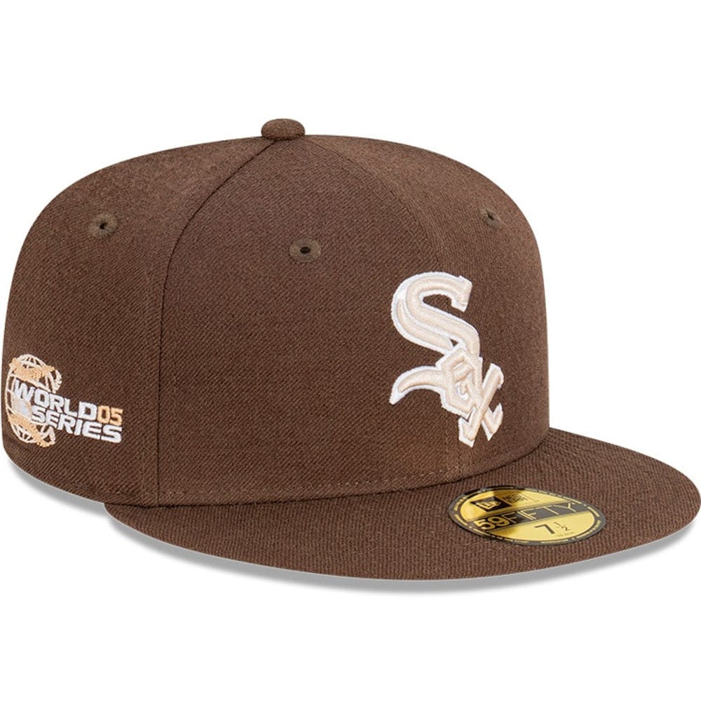New Era 59FIFTY World Series Fitted Cap Chicago White Sox - Walnut / Stone / White