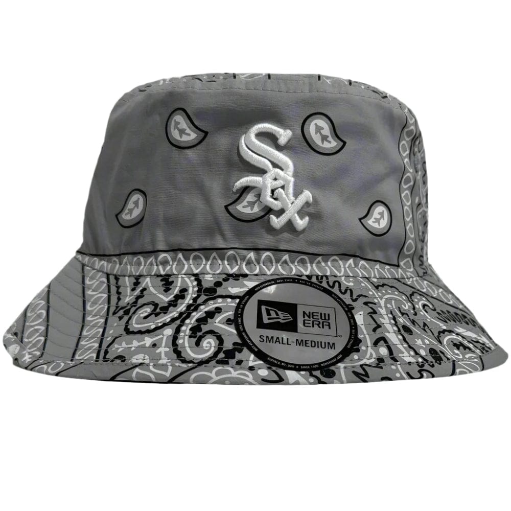 New Era Paisley Chicago White Sox Bucket Hat - Silver Grey