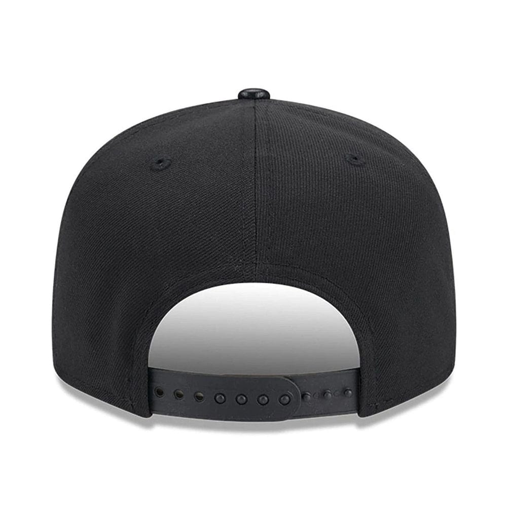 New Era 9FIFTY Faux Leather Visor Snapback Chicago Bulls - Black