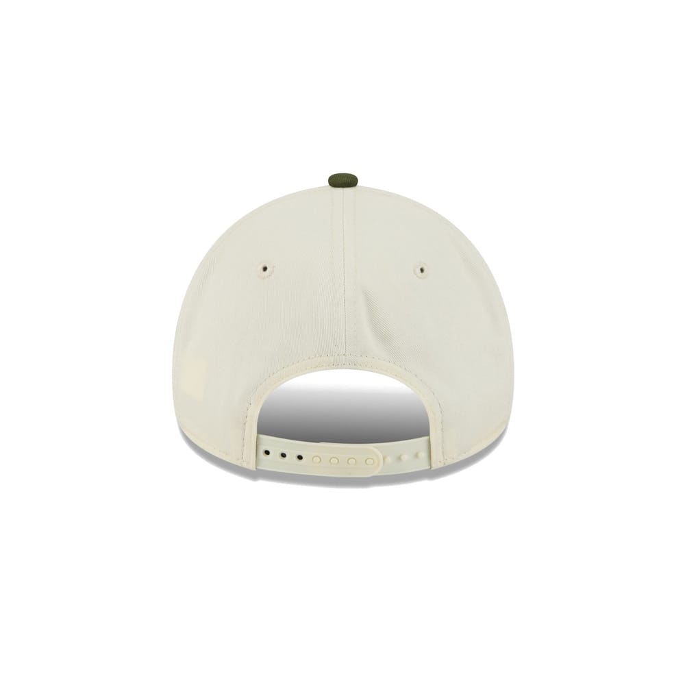 New Era 9FORTY 2 Tone A-Frame Metallic Snapback Los Angeles Dodgers - Off White / Rifle Green