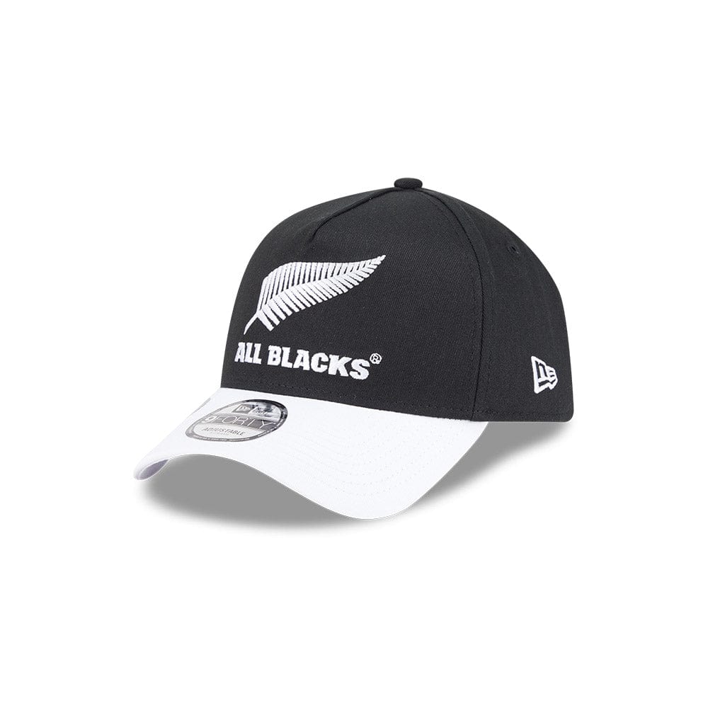 New Era 9FORTY 2 Tone A-Frame Snapback All Blacks - Black / White