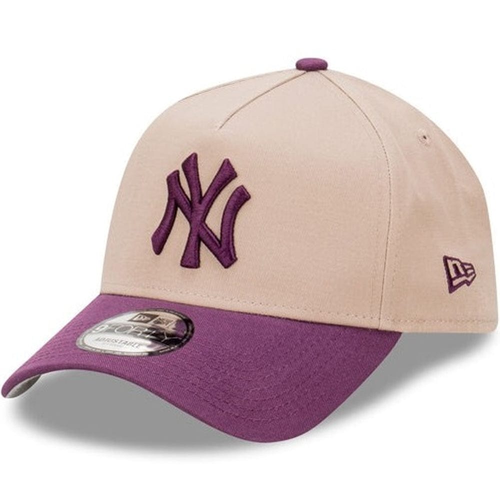 New Era 9FORTY 2 Tone A-Frame Snapback New York Yankees - Ash Brown / Damson