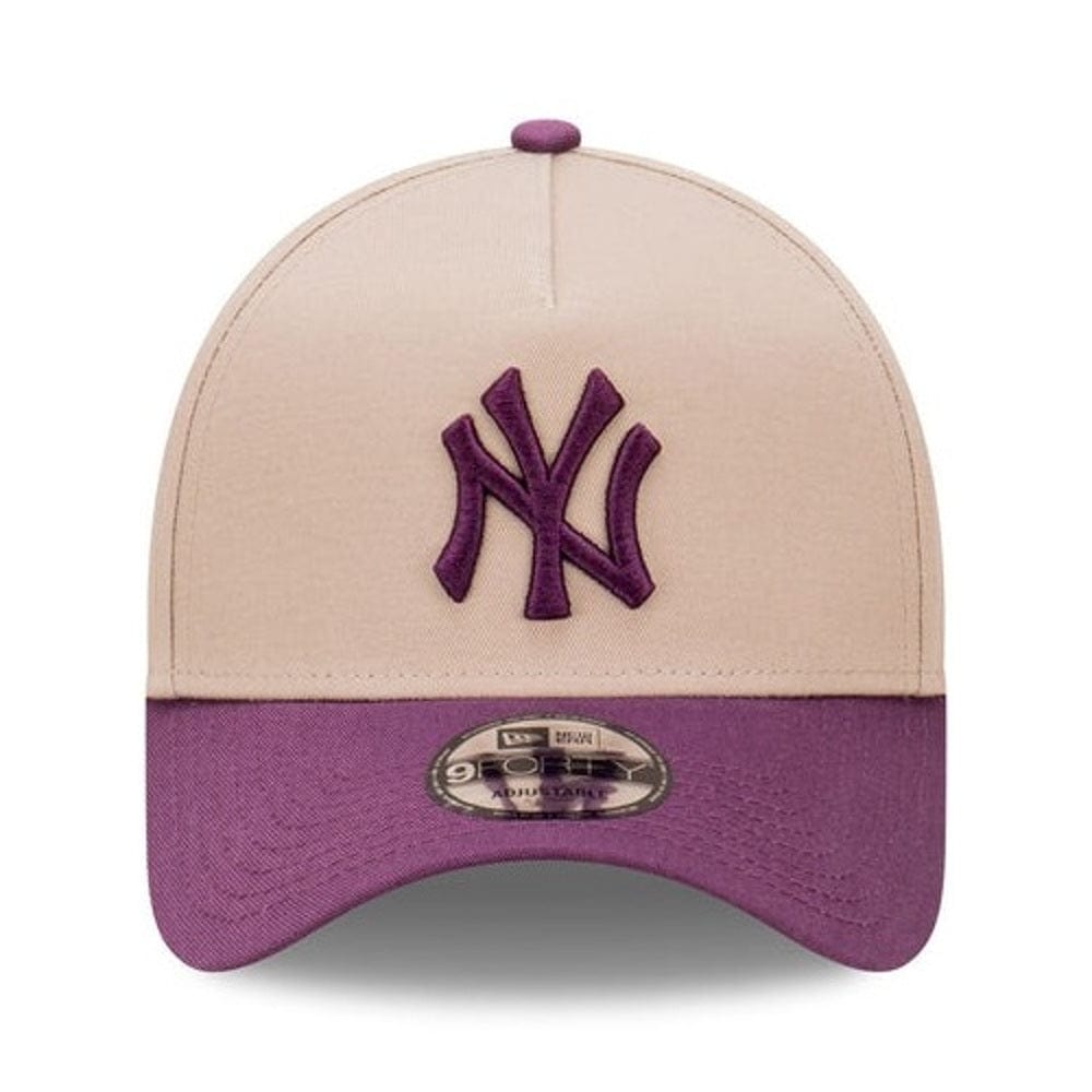 New Era 9FORTY 2 Tone A-Frame Snapback New York Yankees - Ash Brown / Damson