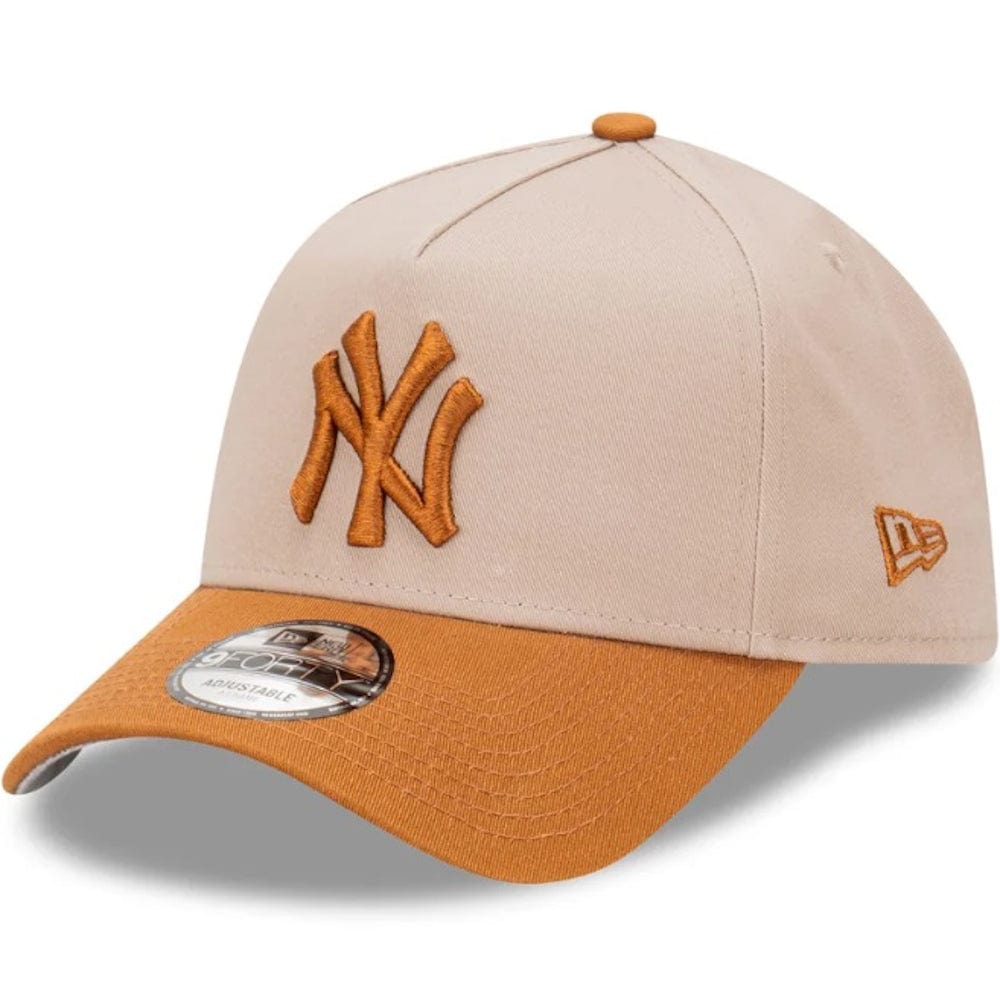 New Era 9FORTY 2 Tone A-Frame Snapback New York Yankees - Ash Brown / Toasted Peanut
