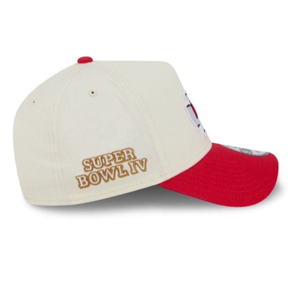 New Era 9FORTY 2 Tone A-Frame Superbowl Kansas City Chiefs - Chrome White