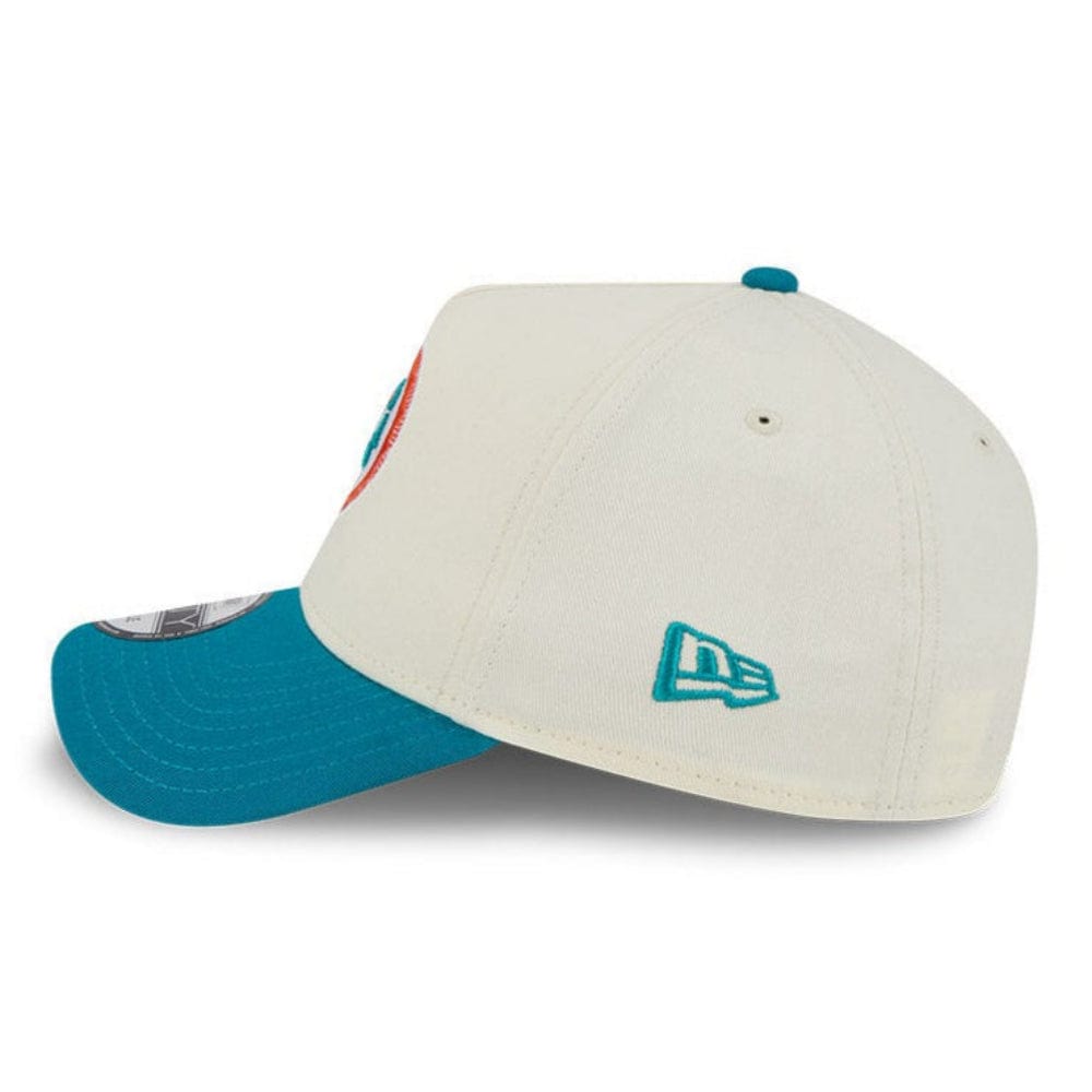 New Era 9FORTY 2 Tone A-Frame Superbowl Miami Dolphins - Chrome White