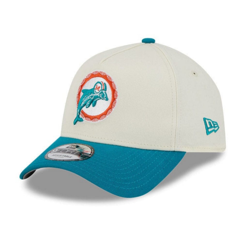 New Era 9FORTY 2 Tone A-Frame Superbowl Miami Dolphins - Chrome White