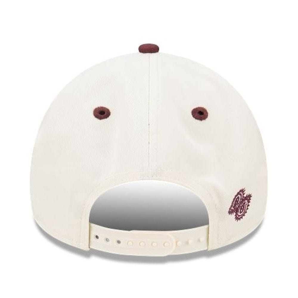 New Era 9FORTY 2-Tone Paisley A-Frame Snapback Los Angeles Dodgers - Chrome White / Maroon