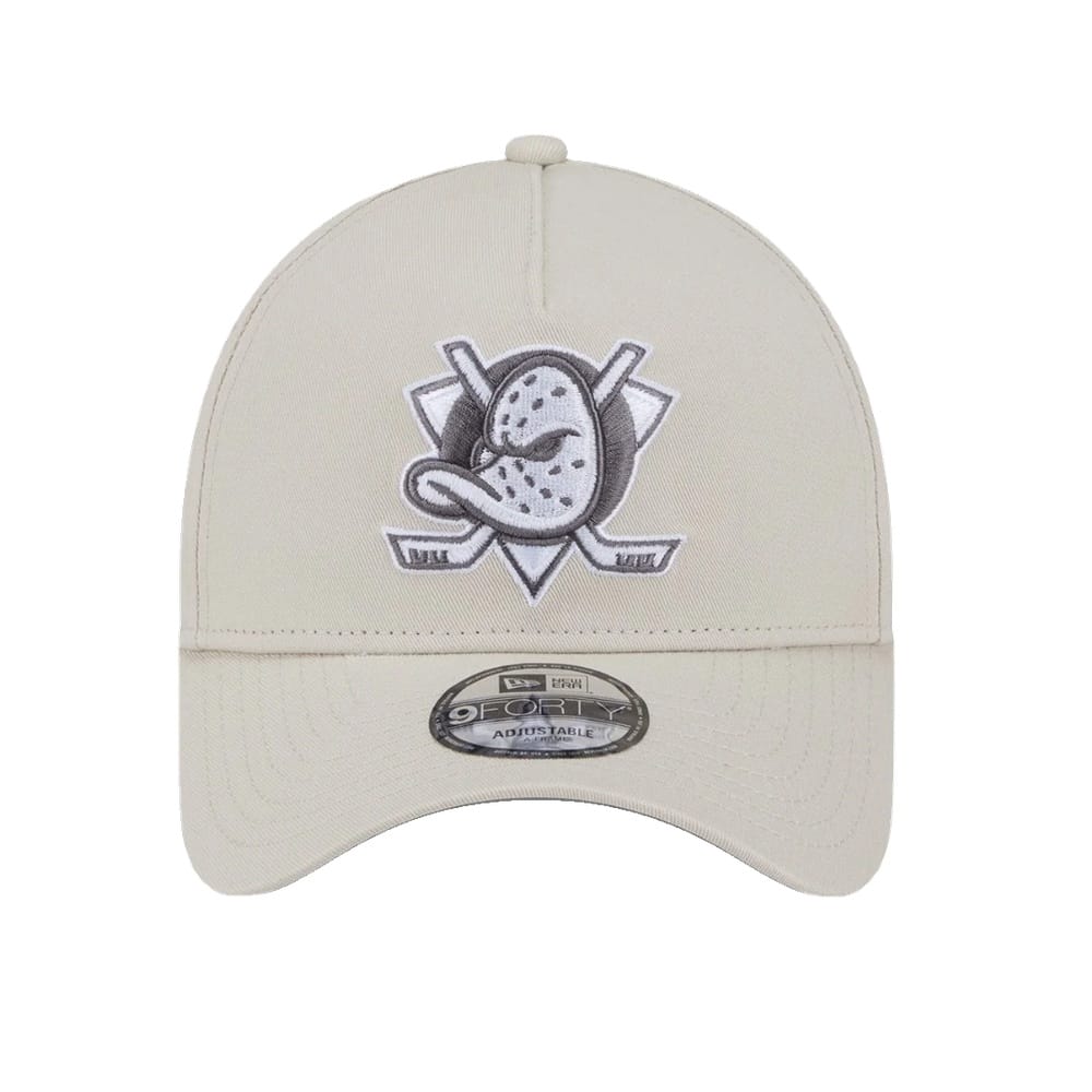 New Era 9FORTY A-Frame Concrete Snapback Anaheim Ducks - Stone