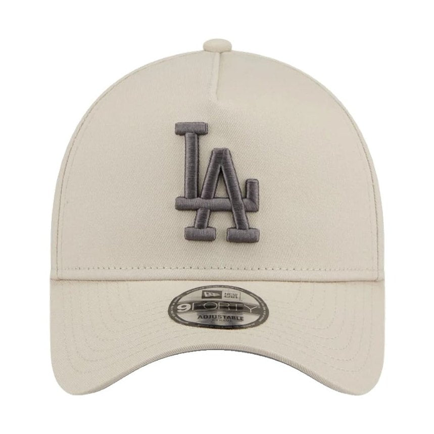 New Era 9FORTY A-Frame Concrete Snapback Los Angeles Dodgers - Stone