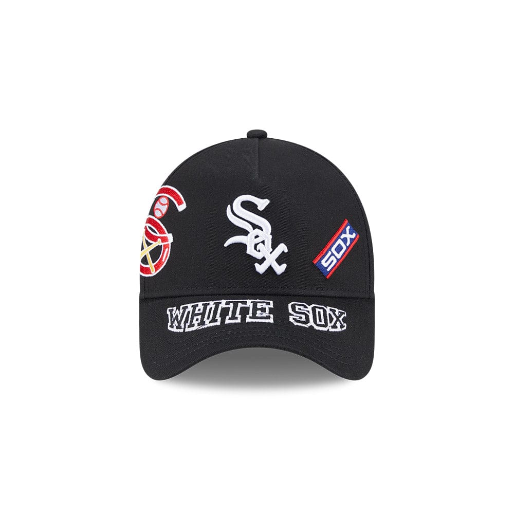 New Era 9Forty A-Frame MLB All Over Logos Chicago White Sox - Black