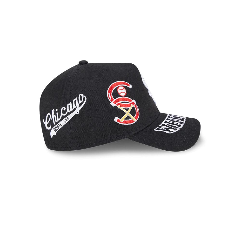 New Era 9Forty A-Frame MLB All Over Logos Chicago White Sox - Black