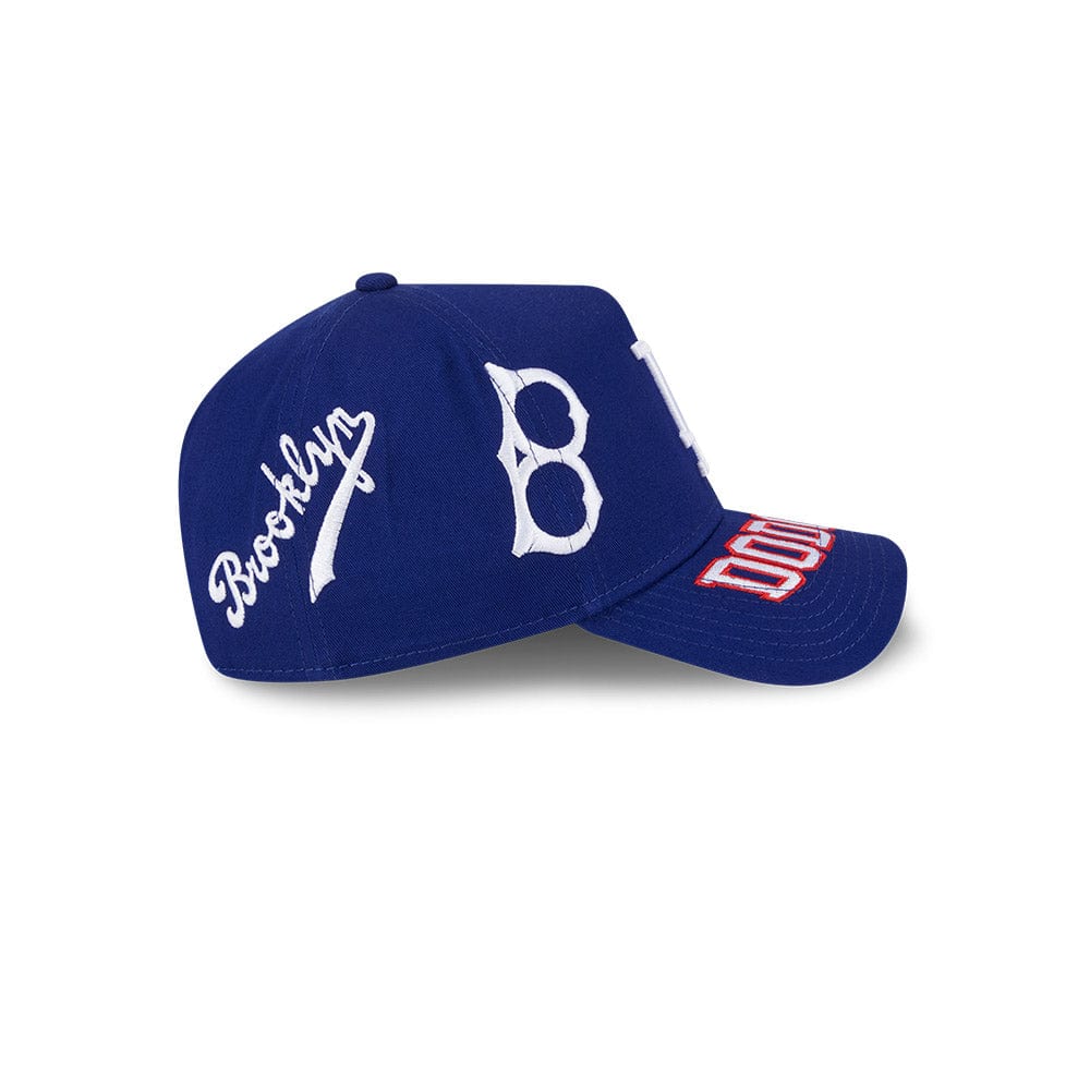 New Era 9Forty A-Frame MLB All Over Logos Los Angeles Dodgers - Royal Blue