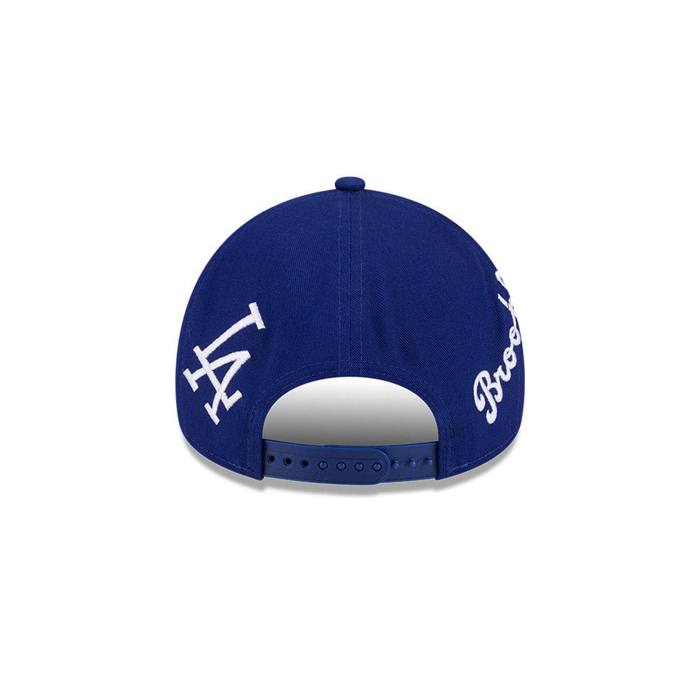 New Era 9Forty A-Frame MLB All Over Logos Los Angeles Dodgers - Royal Blue