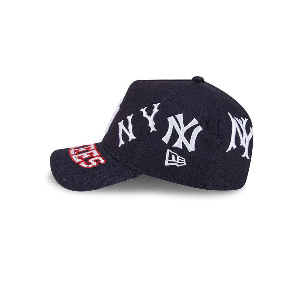 New Era 9Forty A-Frame MLB All Over Logos New York Yankees - Navy