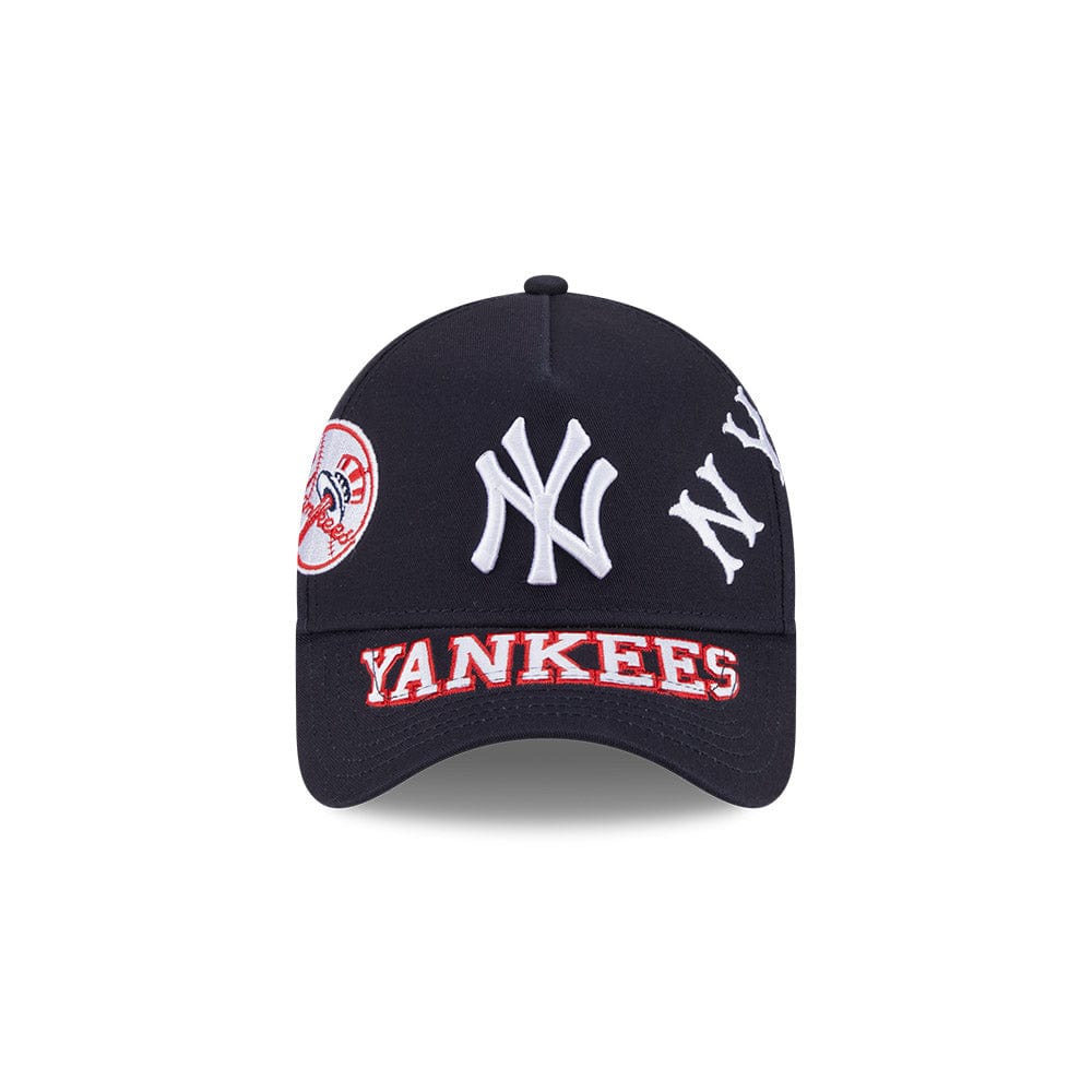 New Era 9Forty A-Frame MLB All Over Logos New York Yankees - Navy