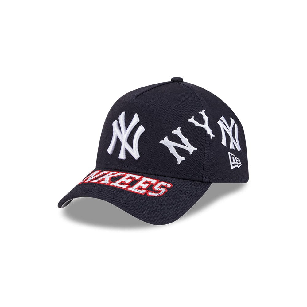 New Era 9Forty A-Frame MLB All Over Logos New York Yankees - Navy