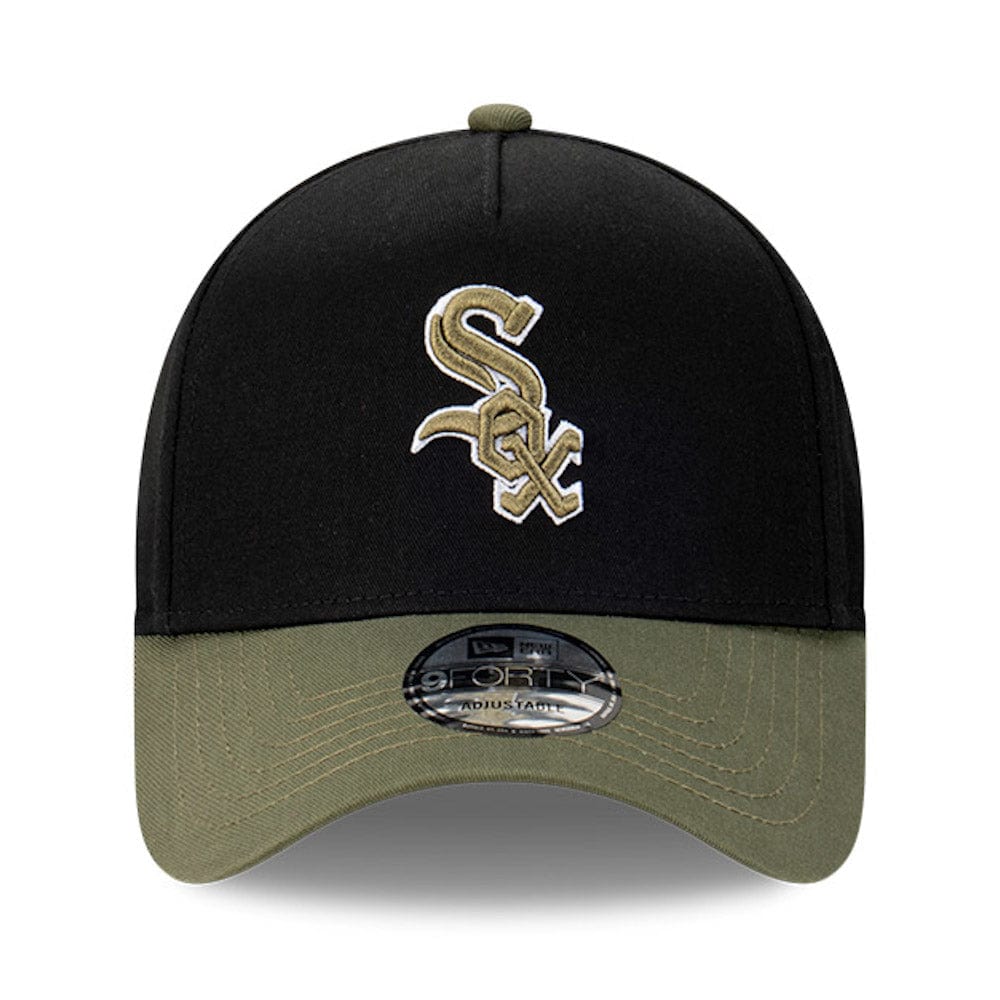 New Era 9FORTY A-Frame Snapback Chicago White Sox - Black / New Olive