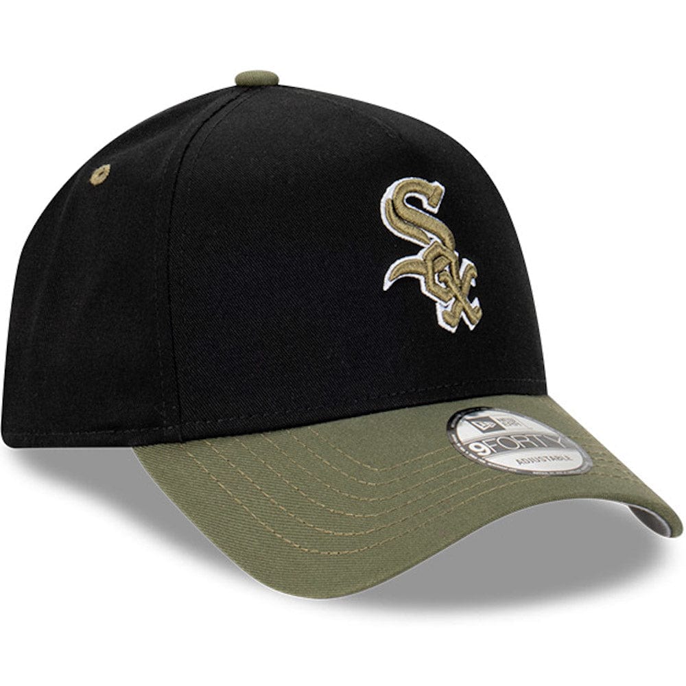 New Era 9FORTY A-Frame Snapback Chicago White Sox - Black / New Olive