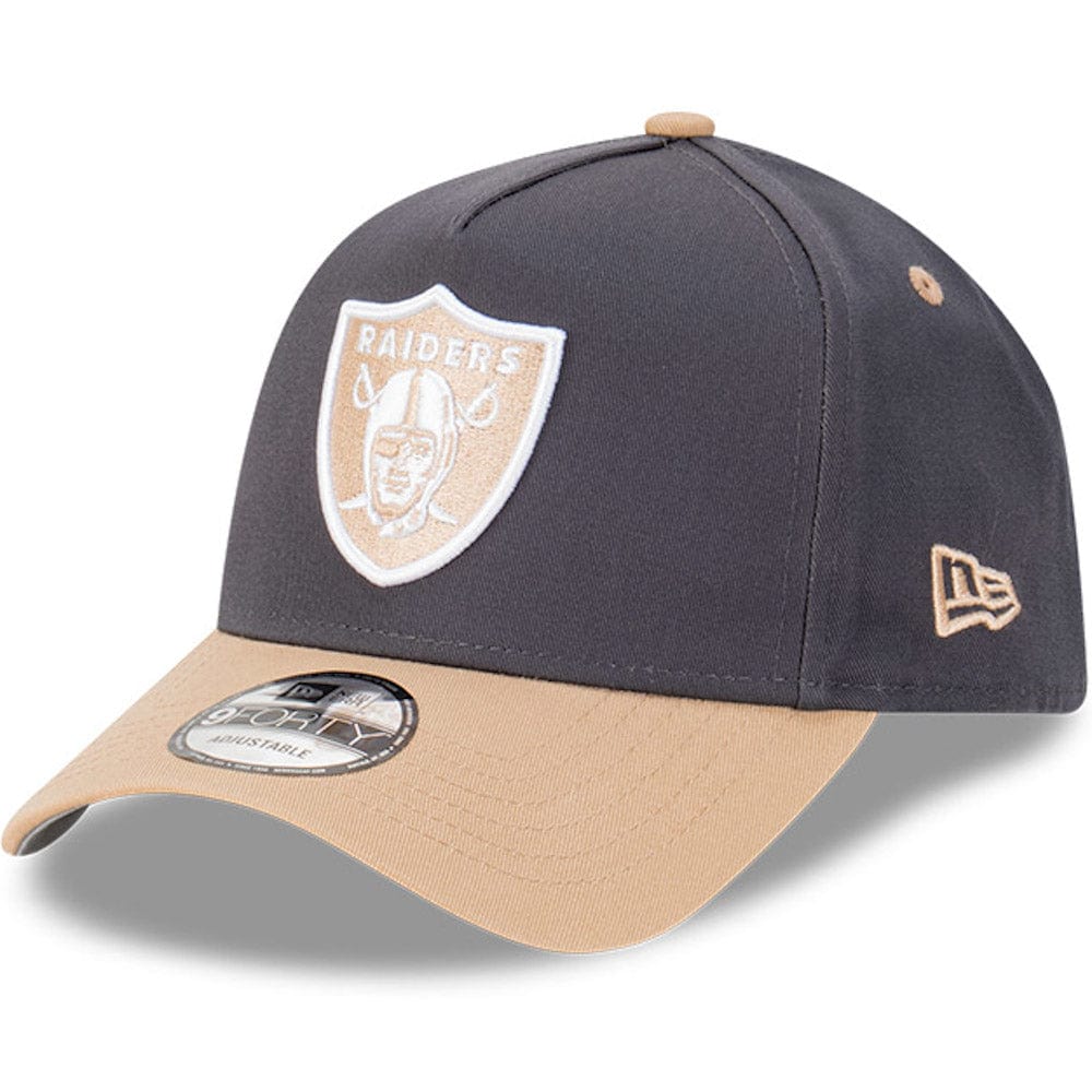 New Era 9FORTY A-Frame Snapback Las Vegas Raiders - Graphite / Camel