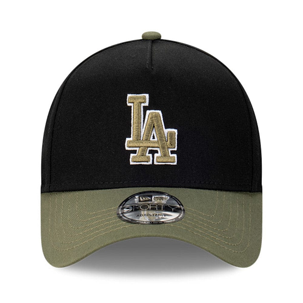 New Era 9FORTY A-Frame Snapback Los Angeles Dodgers - Black / New Olive