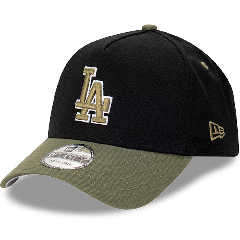 New Era 9FORTY A-Frame Snapback Los Angeles Dodgers - Black / New Olive